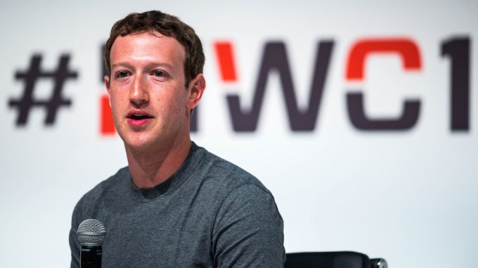 Mark Zuckerberg attendes Mobile World Congress 2015
