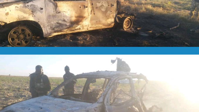 Nigerian Troops destroy Boko Haram Guntrucks in Rann